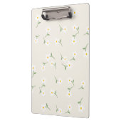 Creme-Daisy-Florales Klemmbrett (Links)