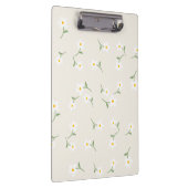 Creme-Daisy-Florales Klemmbrett (Rechts)