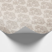 Creme-Damaskus Geschenkpapier (Ecke)
