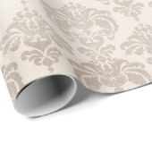 Creme-Damaskus Geschenkpapier (Rolleneckpunkt)