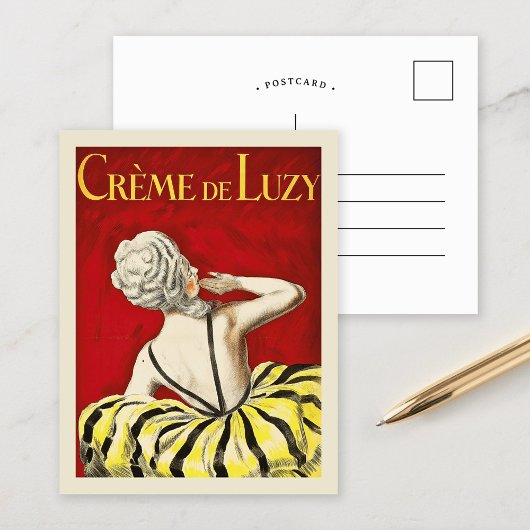 Crème De Luzy | Leonetto Cappiello Postkarte
