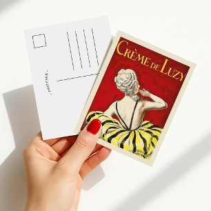 Crème De Luzy   Leonetto Cappiello Postkarte