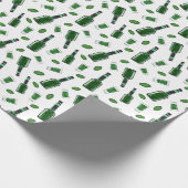 Creme de Menthe Geschenkpapier (Ecke)