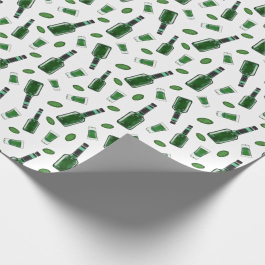 Creme de Menthe Geschenkpapier (Ecke)