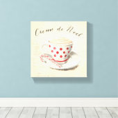 Creme de Weihnachten Leinwanddruck (Insitu (Holzboden))