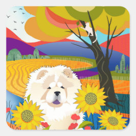 CREME DER CROP Cream Chow Aufkleber