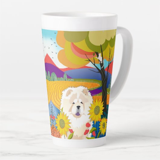 CREME DER CROP Cream Chow Latte Tasse (Rechte Ecke)