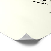 Creme Double Abschluss 2 Foto Abschluss Willkommen Poster (Ecke)