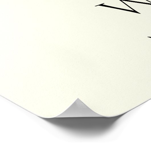 Creme Double Abschluss 2 Foto Abschluss Willkommen Poster (Ecke)