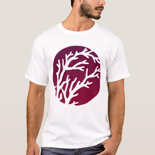 Creme dreht großen Baum T-Shirt (Vorderseite)