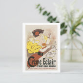 Creme Eclair Entremets Exquis Instante Ad Postkarte (Stehend Vorderseite)