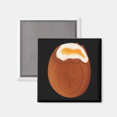 Creme Egg Chocolate Oaster Quirky Weird Funny Magnet (Vorderseite/Rückseite)