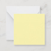 Creme Elegant Schlicht Einfach Minimalistisch Mitteilungskarte (Rückseite)