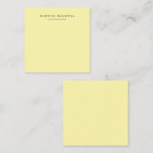 Creme Elegant Schlicht Einfach Minimalistisch Mitteilungskarte (Vorne/Hinten)