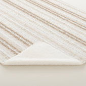 Creme Elfenbein Falsche Spitze  Sherpadecke (3/4)