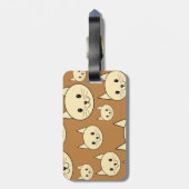 Creme-Farbkatzen. Gepäckanhänger (Rückseite vertikal)