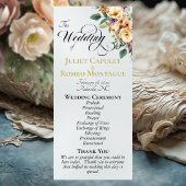 Creme Floral - Perlenweiße Hochzeit Programm