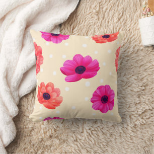 Creme Floral Pillow Kissen