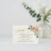 Creme Floral, QR-Code - Creme Begleitkarte (Stehend Vorderseite)