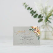Creme Floral, QR-Code - Salbei Begleitkarte (Stehend Vorderseite)