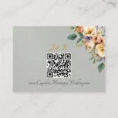 Creme Floral, QR-Code - Salbei Begleitkarte (Rückseite)