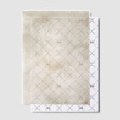 Creme Floral Wirbel Pergament Einladungen (Versetzt (Einladung))