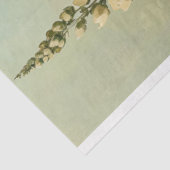 Creme Florals im grünen Hintergrund Seidenpapier (Ausschnitt)