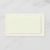 Creme Formal Platzkarten (Rückseite)