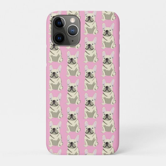 Creme Französische Bulldogge Case-Mate iPhone Hülle (Rückseite)