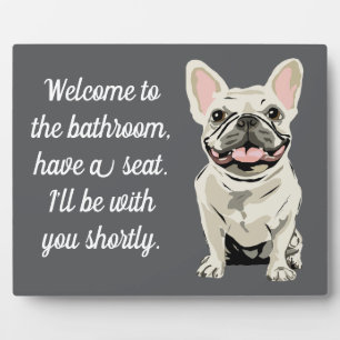 Creme-Französische-Bulldogge Fotoplatte