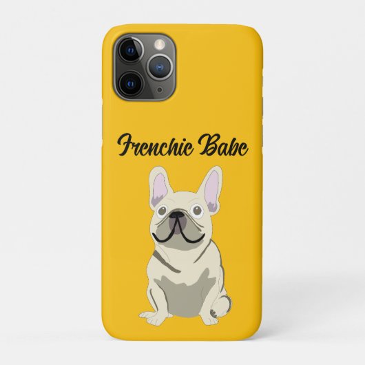 Creme-Französische Bulldogge, Frenchie Babe Case-Mate iPhone Hülle (Rückseite)