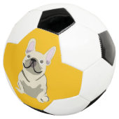Creme-Französische Bulldogge Fußball (Dreiviertel)