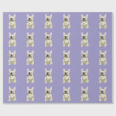 Creme-Französische Bulldogge, Geschenkpapier (Flach)