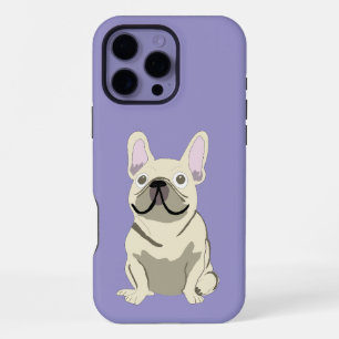 Creme Französische Bulldogge, Ich liebe meinen Hun iPhone 16 Pro Max Hülle