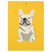Creme Französische Bulldogge, Klemmbrett (Rückseite)