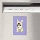 Creme-Französische Bulldogge,  Magnet (In Situ (Geschirrspüler))