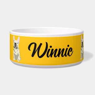 Creme Französische Bulldogge Napf