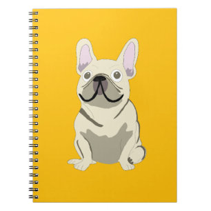 Creme Französische Bulldogge, Notizblock
