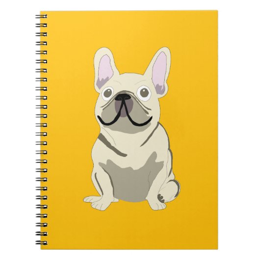 Creme Französische Bulldogge, Notizblock (Vorderseite)