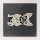 Creme Französische Bulldogge, Puzzle (Horizontal)