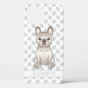 Creme-Französische-Bulldogge-Sitzend & Benutzerdef Case-Mate iPhone Hülle