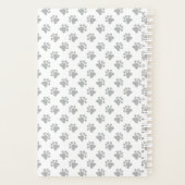 Creme French Bulldog Niedlicher Cartoon Dog & Text Planer (Rückseite)