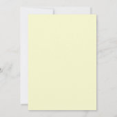 Creme-Fuchsien-Pfingstrosen-Hochzeit Einladung (Rückseite)