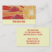 Creme für die Sunset Visitenkarte (Vorne/Hinten)