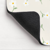 Creme-Gänseblümchen-Blumen-Mauspad Mousepad (Ecke)