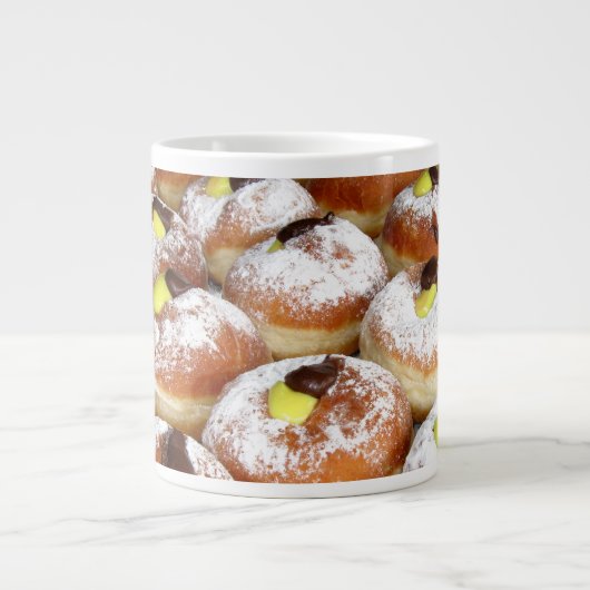 Creme gefüllt Sufganiyot Jumbo-Tasse (Vorderseite)