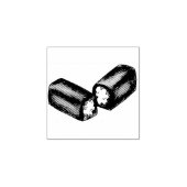 Creme-gefüllte Snack Cakes Junk Food Dessert Brief Gummistempel (Prägung)