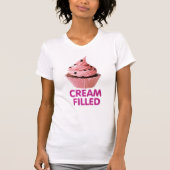 Creme gefüllter Kuchen T - Shirt Design-Baker (Vorderseite)