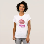 Creme gefüllter Kuchen T - Shirt Design-Baker (Vorne ganz)