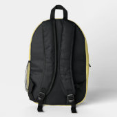 Creme-gelber Rucksack (Rückseite)